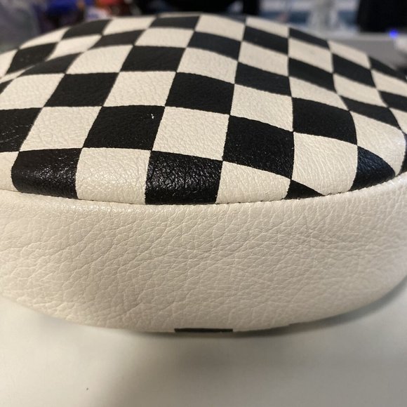 Clare V Checkered Leather Circle Clutch - Picture 6 of 6